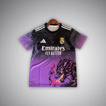Real Madrid "Amethyst Flame" Premium Kids Size Kit from FootballPrestige.club - Premium Football Kits
