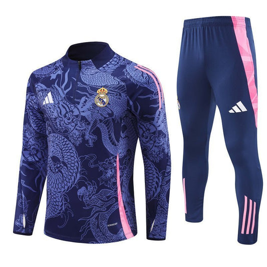 Real Madrid "Celestial Midnight" Premium Kids Size Tracksuit from FootballPrestige.club - Premium Football Kits