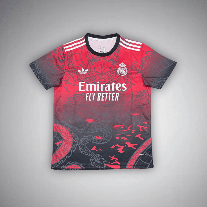 Real Madrid "Crimson Path" Premium Kit from FootballPrestige.club - Premium Football Kits