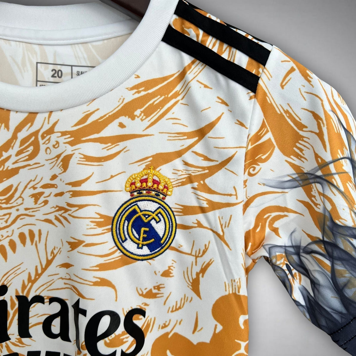 Real Madrid "Draconic Flame" Premium Kids Size Kit from FootballPrestige.club - Premium Football Kits
