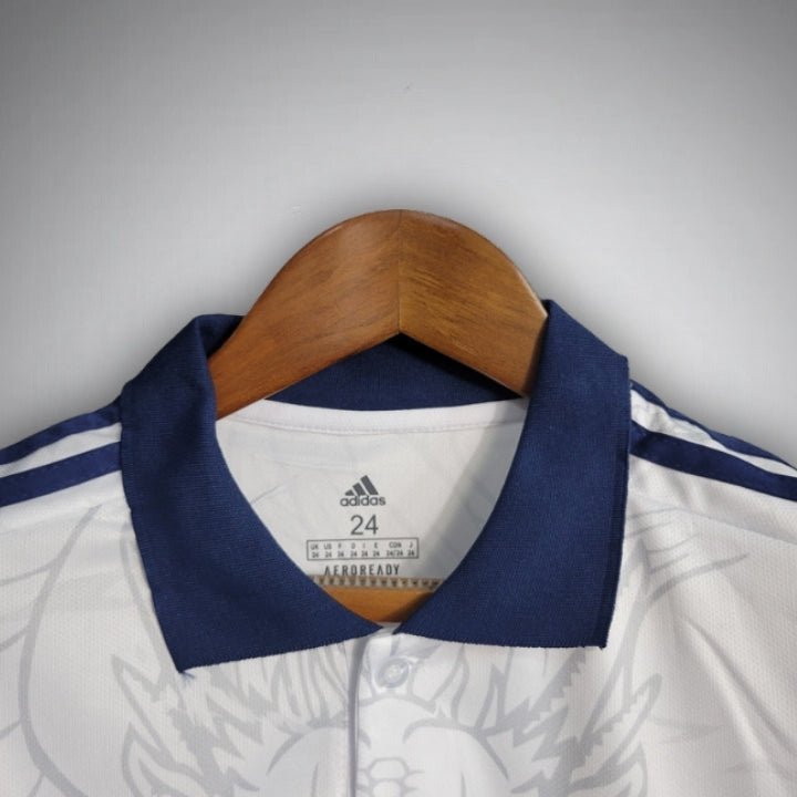 Real Madrid Dragon Blanco Premium Kids Size Kit from FootballPrestige.club - Premium Football Kits