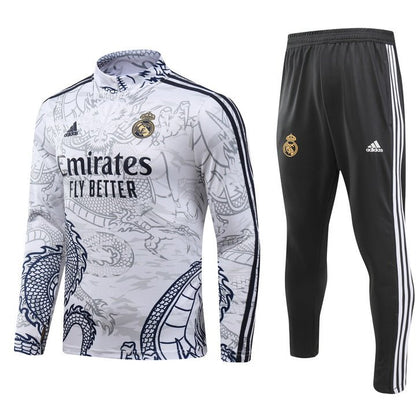 Real Madrid "Dragón Blanco" Premium Tracksuit from FootballPrestige.club - Premium Football Kits