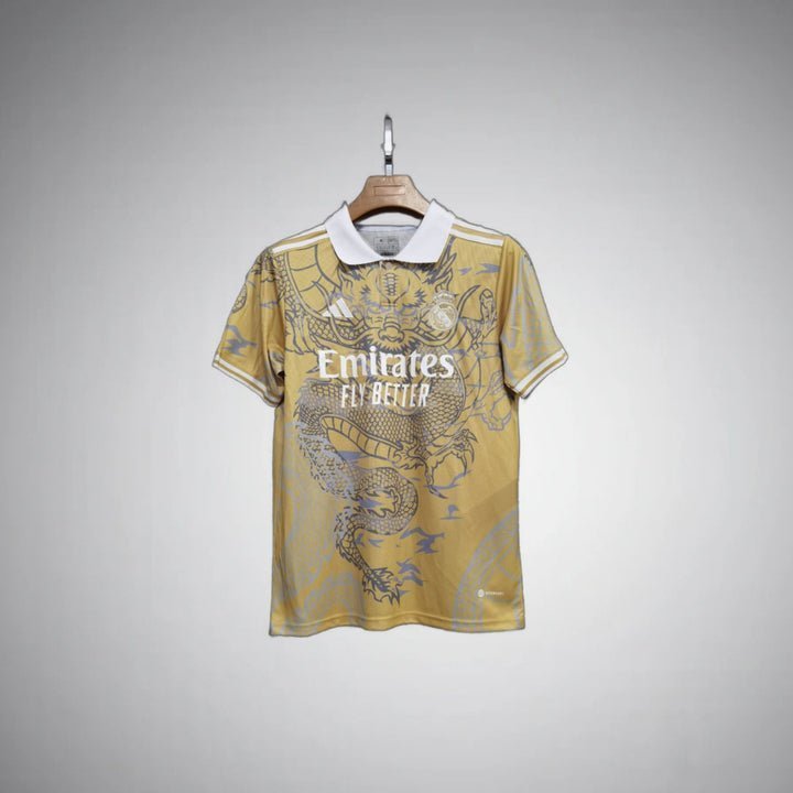 Real Madrid "Dragón Dorado" Premium Kit from FootballPrestige.club - Premium Football Kits