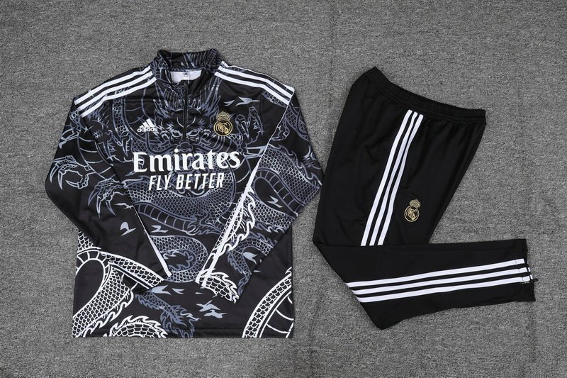Real Madrid "Dragón Negro" Premium Tracksuit from FootballPrestige.club - Premium Football Kits