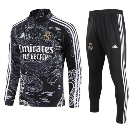 Real Madrid "Dragón Negro" Premium Tracksuit from FootballPrestige.club - Premium Football Kits