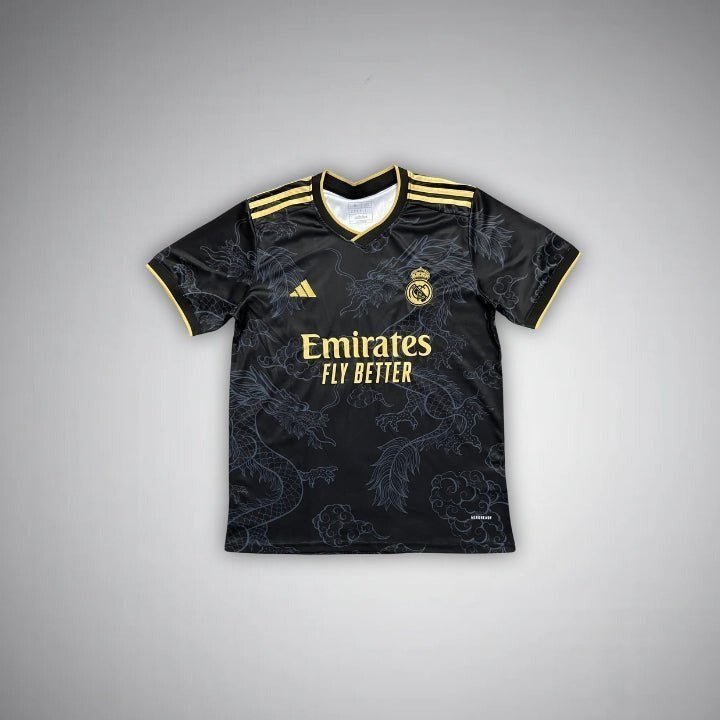 Real Madrid "Golden Drago" Premium Kit from FootballPrestige.club - Premium Football Kits