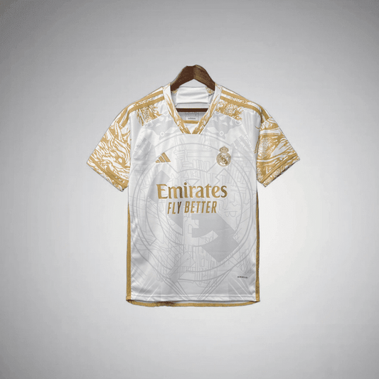 Real Madrid "Golden Dynasty" Premium Kit from FootballPrestige.club - Premium Football Kits