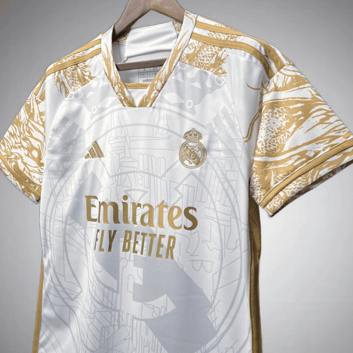 Real Madrid "Golden Dynasty" Premium Kit from FootballPrestige.club - Premium Football Kits
