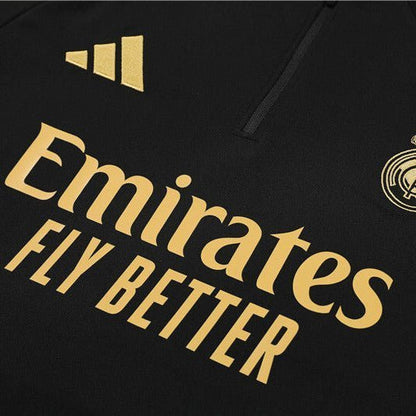 Real Madrid "Golden Era" Premium Kids Size Tracksuit from FootballPrestige.club - Premium Football Kits