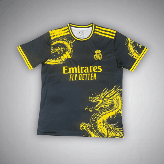 Real Madrid "Golden Falkor" Premium Kit from FootballPrestige.club - Premium Football Kits