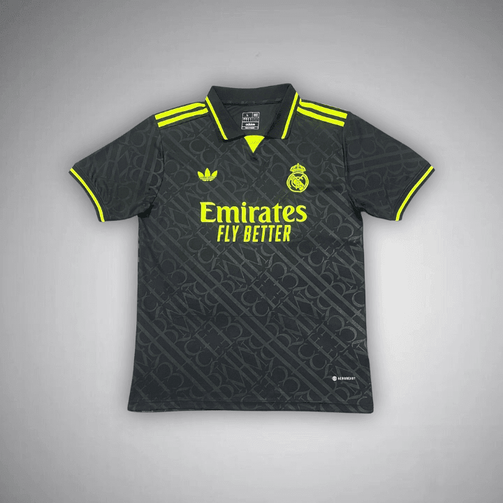 Real Madrid "Noir Galáctico" Premium Kit from FootballPrestige.club - Premium Football Kits