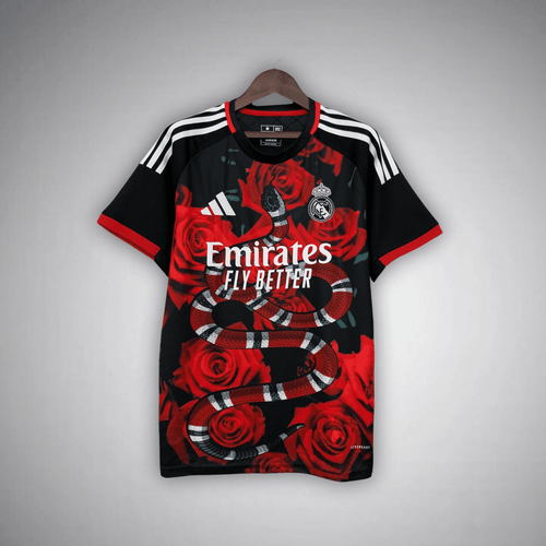 Real Madrid "Red Kingsnake" Premium Kit from FootballPrestige.club - Premium Football Kits