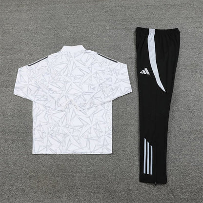 Real Madrid "White Armor" Premium Kids Size Tracksuit from FootballPrestige.club - Premium Football Kits