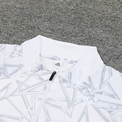 Real Madrid "White Armor" Premium Tracksuit from FootballPrestige.club - Premium Football Kits
