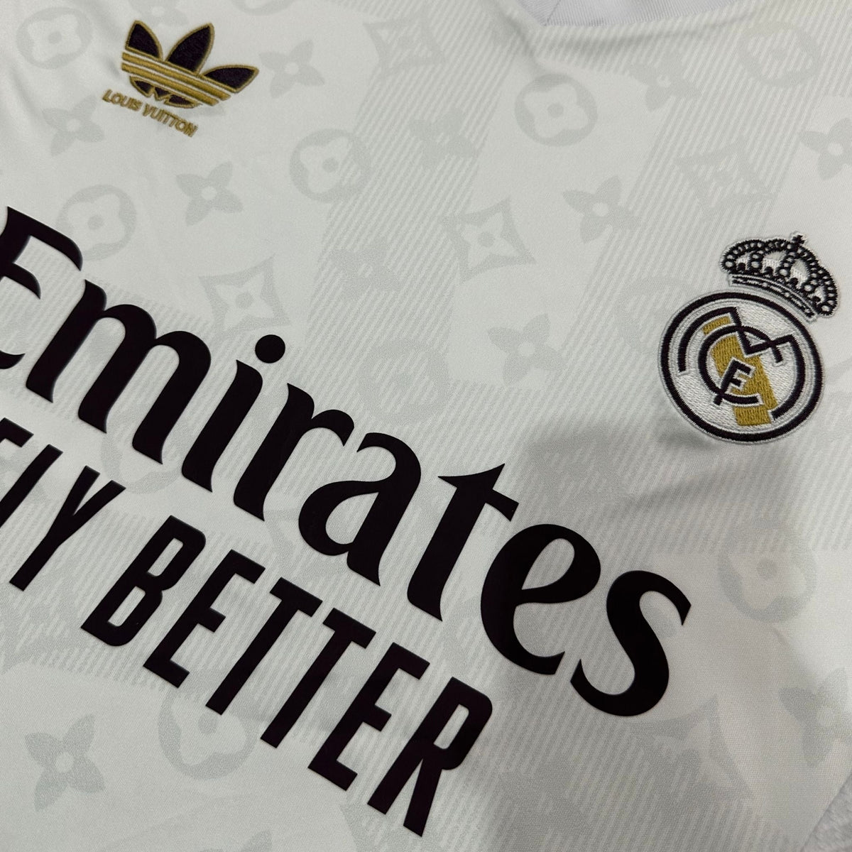 Real Madrid x Louis Vuitton Premium Kit from FootballPrestige.club - Premium Football Kits