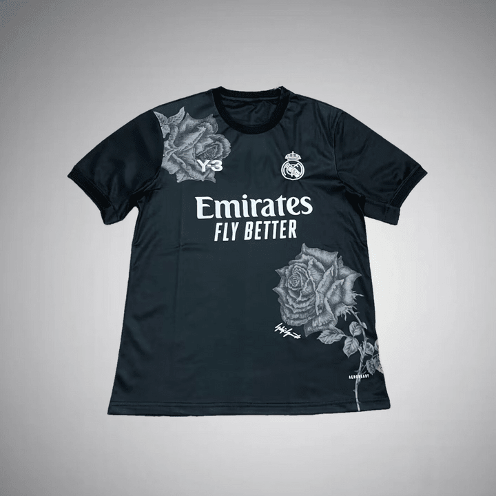 Real Madrid x Y3 4th Black Kit from FootballPrestige.club - Premium Football Kits