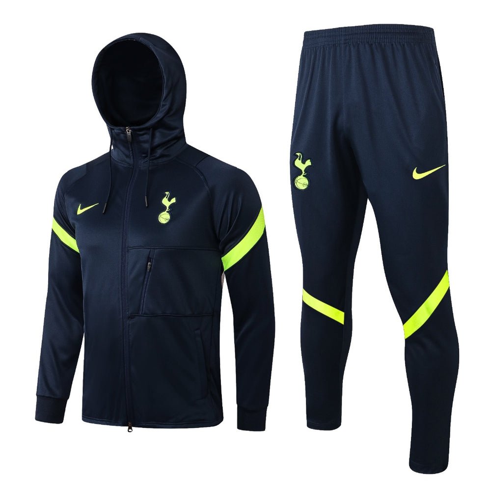 Tottenham Dark Blue Premium Tracksuit from FootballPrestige.club - Premium Football Kits