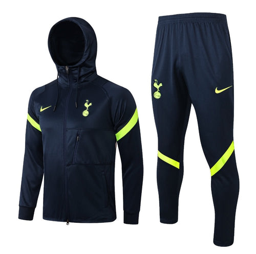 Tottenham Dark Blue Premium Tracksuit from FootballPrestige.club - Premium Football Kits