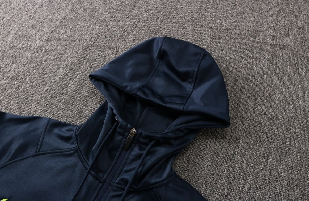 Tottenham Dark Blue Premium Tracksuit from FootballPrestige.club - Premium Football Kits